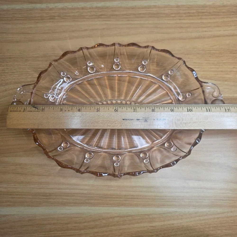 Anchor Hocking Pink Depression Glass Oyster & Pearl 12